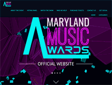 Tablet Screenshot of marylandmusicawards.org